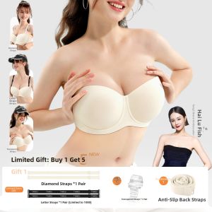 TANGLI | Non-slip Gather Bralette Strapless Brassiere