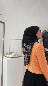 🌸 FAREHA Bawal Anti Kedut BAK SE Korean Chiffon La Petite Fleur Floral Bercorak - Flannel Peony Buttercup Orchid