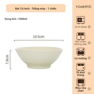 Yomerto | Bộ Bát Đĩa Màu Nung Dưới Phong Cách Retro
