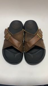 XRIDER Sandal Slip On Pria Kulit Sapi Kasual - Venture Series Brown