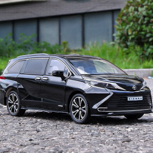1:24 Scale Toyota Sienna Alloy Car Model Diecast Car Sound Light Car Lovers Collection Kids Birthday Gift Metal Boys Toys