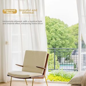 Translucent Semi-transparent Anti-run Window Sheer