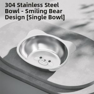 7o | Stainless Steel Elevated Tilted Pet Feeding Bowl