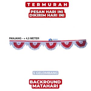Bendera Background Matahari 1 Pcs