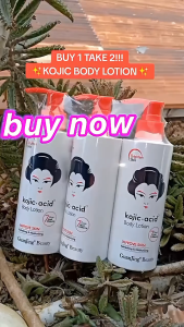 【MY Girl】300ml Kojic Acid Body Lotion Lightening Body Skincare Whitening Body Lotion SPF50 Sunscreen
