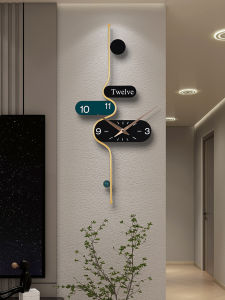 Modern Minimalist Wall Clock Luxury Home Living Room Decor High Fashion Creative Hanging Clock Metal Disk Battery Powered