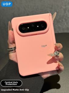 UGP | Matte Pure Color Flip Phone Case for PuraX Fold Middle Axis Full Protection