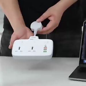 LDNIO CHARGER EXTENSION 20W TYPE C FAST CHARGING CHARGER QC3.0 3A FAST CHARGE POWER STRIP HOME CHARGER OFFICE CHARGER