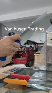 Metzger 10 inch red Chef knife 5Cr15Mov German steel Heavy duty kitchen knife