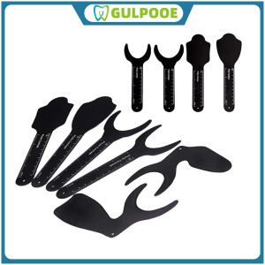 GULPOOE 1 Set Dental Orthodontic Black Background Board Photo Image Contrast Board Oral Cheek Plate Autoclavable Dentist Tools