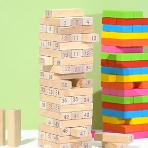 Trò chơi rút gỗ nhiều phân loại như rút gỗ số rút gỗ màu tăng khả năng sáng tạo và tư duy cho bé