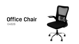 Deli Office Working Chair Ergonomic Design Kerusi Pejabat Black/White - 1 Years Official Warranty