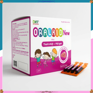 Ống uống Oralkid New giúp mát gan thanh nhiệt giải độc dùng cho trẻ em và người lớn h20 ống 2027