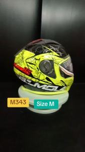 หมวกกันน็อค BILMOLA รุ่น Eclipse สีเหลืองนีออน สะท้อนแสง SIZE M รหัส M343