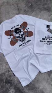 KAOS NEXTIME TSHIRT NEXTIME KAOS PRIA BAJU PRIA KAOS KATUN KAOS OVERSIZE KAOS PRIA NEXTIME SKULL SKATE