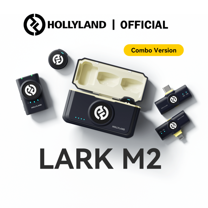 Hollyland LARK M2 Wireless Lavalier Microphone Combo Version 24Bit 