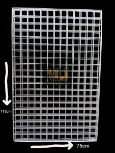 Rak Dinding Kawat Besi Tebal Putih Panjang 115x75cm Rak display Accessories