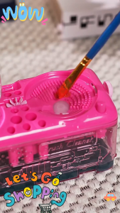 Hot-selling Brush Cleaner Automatic Water Change Cleaning Brush Holder Brush Rinser for Kids