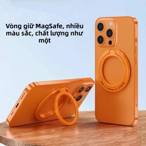 Giá Đỡ Nhẫn Từ Tính MagSafe Tương Thích Với Sạc Không Dây Ô Tô Phụ Kiện Điện Thoại Di Động Đơn Giản Bằng Hợp Kim 35g