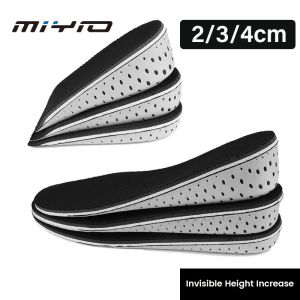 MIYIO 1Pair Women Men Breathable Comfort Multi Purpose Insoles Height Increase Insoles