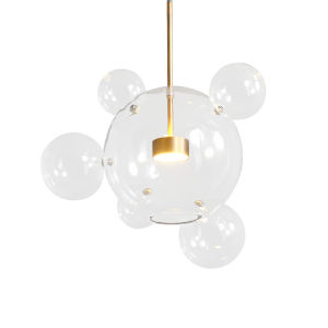 TOMAX Nordic Mickey Creative LED รับประกัน 1 ปี ห้องนั่ง ห้องรับประทานอาหารห้องนอน มือกระทั่ง Postmodern ร้านอาหารบาร์ Magic ด้วย Bubble Ball โคมระย้าแก้ว