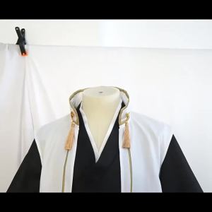 Anime Bleach Kuchiki Byakuya Cosplay Costume Gotei 13 Captain White Cloak Combat Uniform Adult Man Halloween Carnival Party Suit