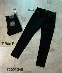 [FREESHIP MAX 15K] Quần JEAN Xanh Đậm 4 Cúc Gối Vá Quần Bò nam xanh khói rách xước hàng Siêu Cấp - QJ020