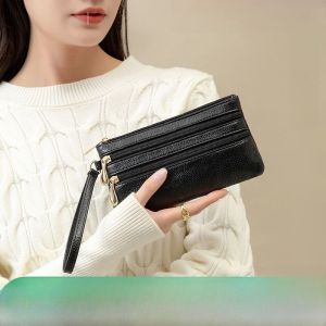 Túi Xách Da Mềm Hình Quả Lê Dài Nhiều Ngăn Túi Xách Tay Đựng Tiền Xu Túi Xách Điện Thoại Di Động Túi Xách Quà Tặng Logo Túi Xách Thường Ngày