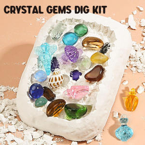 Gemstone Dig Kits Crystal Gem Archaeology Model Learning Education Collection Funny Exploration Gifts Toys for Children