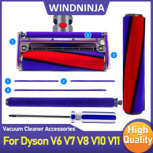 For Dyson V6 V7 V8 V10 V11 V15 Soft Roller Cleaner Head Plush Strips Hard Floor Brush Main Brush Core Accessories Replacement