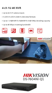 DS-7604NI-Q1 Hikvision NVR IP Camera CCTV 4 channel
