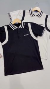 Áo thun nam tay ngắn có cổ  thêu LOGO phối viền vải dày đẹp co dãn 4 chiều form chuẩn mẫu mới cao cấp