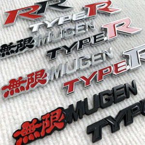 3D Three-dimensional Zinc Alloy Car Retrofit Logo TYPER RR MUGEN Type R Logo Body Rear for Honda
