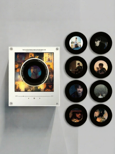 AMU·PIGGY | Rotating Disc NFC Automatic Singing Magnetic Refrigerator Sticker Player