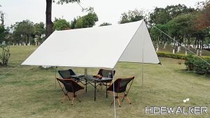 READY STOCK Camping Tarp 4.5 X 6M Flysheet Waterproof Groundsheet Ultralight Weight  Shelter Tent Floor Sheet