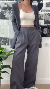 Loose Pants PETITE SIZE - Celana Kulot Polyester Anti Kusut - Trousers Kantor Formal By TukuKlambiy