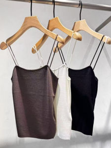 Áo Ba Lỗ Hở Lưng Ôm Vừa Vặn Mùa Hè 2025 Áo Ba Lỗ Nữ Thời Trang Thường Ngày Màu Trơn Không Có Đệm Ngực