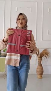 MANTOL JAS HUJAN GAMIS RODRIGO PREMIUM HIJABER WATERPROOF BAHAN PVC TEBAL LENTUR & ANTI REMBES