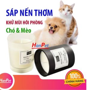 Sáp nến thơm khử mùi hôi phòng chó mèo