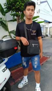 Moys Potch Crossbody Bag Sling Bag for Men Travel Top Handle Small Square Bag Bag for Boys