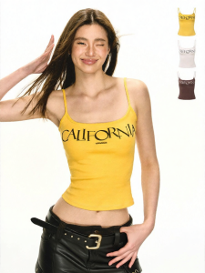 Ariseism | American Vintage Yellow Crop Top Vest