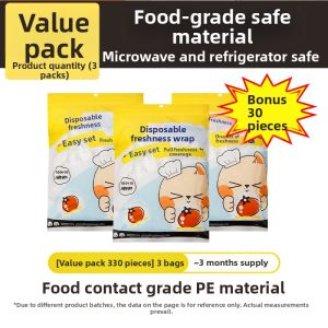 COOKER KING | Food Grade PE Bowl Cover For Leftovers Elastic