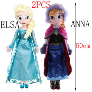 Disney Frozen Elsa Anna Princess Stuffed Plush Doll Olaf Snowman Ice Sven Flareon Bruni Toy Girls Kids Christmas Gifts