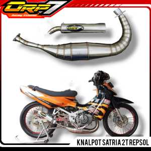 Knalpot Satria 2tak Kolong full stainles ORP7 RACING BONUS KAOS