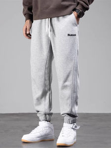 Loose Casual Sports Pants for Men Spring Autumn New Style Thin Footed Trousers Youth Fashion High Elasticity Cotton Polyester Blend