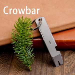 Titanium Alloy Multifunctional Pry Bar Bottle Opener Outdoor EDC Tools Can Pry Open The Jar With Storage Box