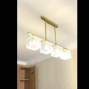 Modern Simple New Ceiling Light Luxury Grand Crystal Chandelier Creative Personality Living Room Study 3 Head 4 Head Pendant Lamp