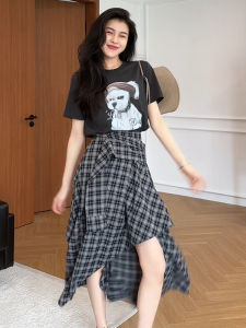 YUEZHONGWEI | Retro American Cartoon Dog Print Round Neck Short Sleeve Womens T-shirt Summer Loose Fit Half Sleeve Top Comfortable Casual