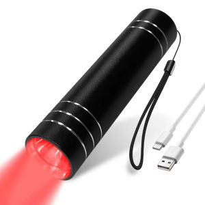Red Light Therapy Lamp 660nm Red Light & 850nm Infrared Lamp Therapy Torch with Timer Portable LED Small Torch Body Pain Relief
