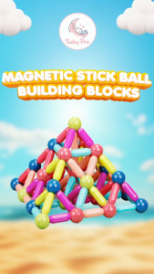 Baby Pro Kids 42pcs 64pcs Magnetic Stick Ball Building Blocks Early Educational Toy For Fun